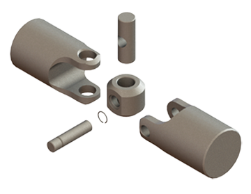 Heavy Duty Single Universal Joint - Exploded View
