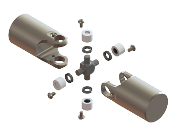 Cross-Type Needle-Bearing Joint - Exploded View