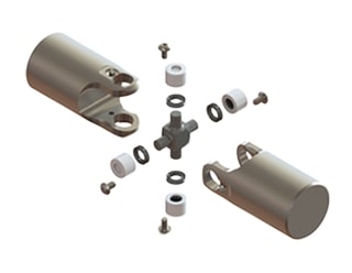 Cross-type needle-bearing universal joint