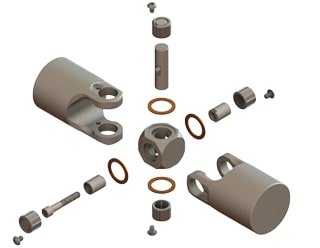 pin & block type needle-bearing universal joint