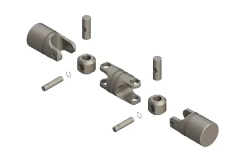 Heavy-Duty Double Universal Joint - Exploded View