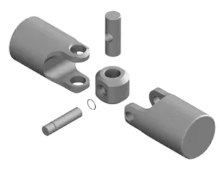 Single Stainless Steel Joint - Exploded View