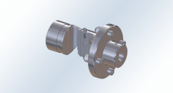 Universal joint with flange connection